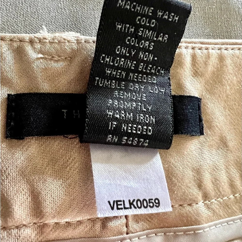 CALVIN KLEIN GOLD METALLIC MINI SKIRT - Picture 7 of 8